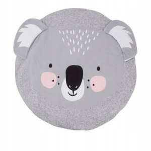 Duża Mata Dla Dziecka Okrągła Szara Koala 85cm