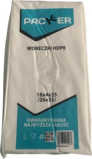 Woreczki Foliowe Hdpe 18x4x35