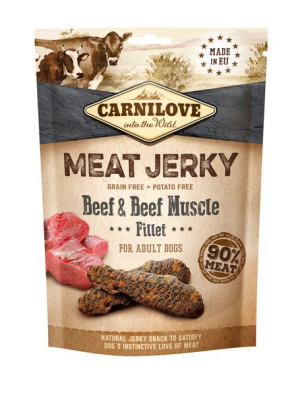 Carnilove Meat Jerky Wołowina dla Psa 100g