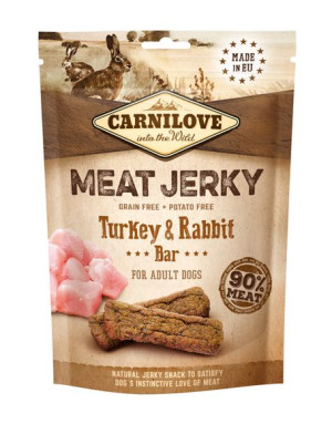 Carnilove Meat Jerky Indyk i Królik dla Psa 100g