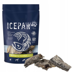 ICEPAW Stockfisch gryzaki z kawałków dorsza 250g