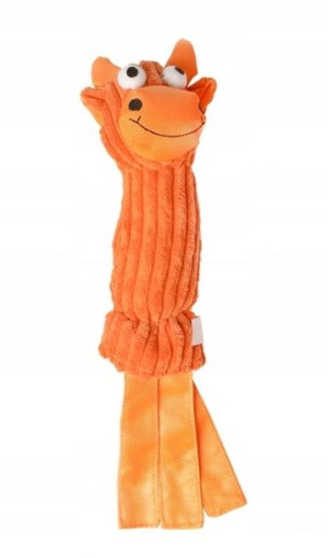 ZABAWKA dla psa KRÓWKA COW piszczy 35cm pomarańcz