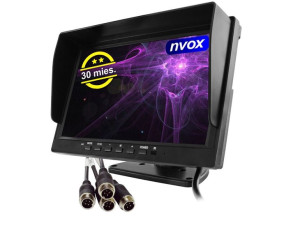 Monitor samochodowy lcd 10cali ahd 4pin z funkcją rejestratora 12v 24v