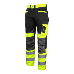 Spodnie ostrzegawcze czarno-żółte, "2xl", ce, lahti