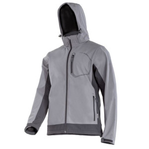 Kurtka softshell z kapt., szara, rozm. m, ce, lahti