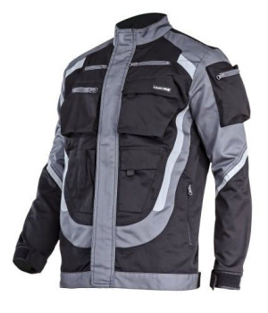 Bluza czarno-szara z pasami odblask., "2xl", ce, lahti