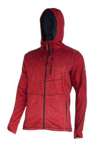 Bluza z kapturem i suwakiem czerwona, "m", ce, lahti