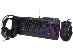 84-218  Klawiatura+mysz blow z podś.led cybergod