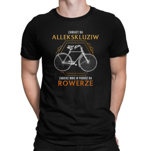 Zamiast na allekskluziw koszulka na prezent dla rowerzysty koszulka rower