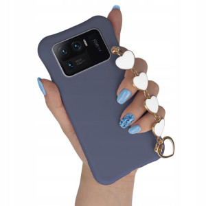 Etui Mat Granat Do XIAOMI MI 11 ULTRA Łańcuszek