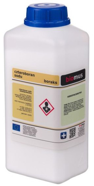 Czteroboran sodu dziesięciowodny Boraks Borax 1kg BIOMUS