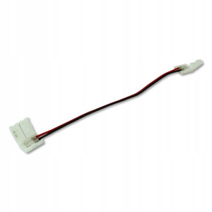 Złączka taśmy LED 8mm zatrzaskowa kabel dwustronna