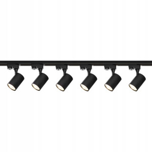Zestaw 6x Lampa Led Reflektor Gu10 Szynoprzewód 2m