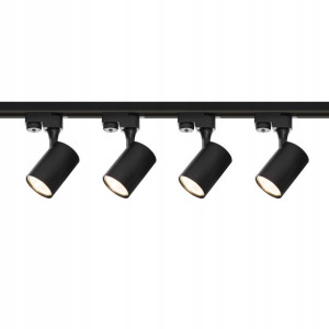 Zestaw 4x Lampa Led Reflektor Gu10 Szynoprzewód 2m