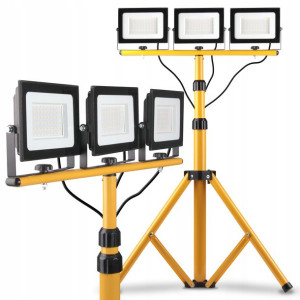 HALOGEN LED 3x 50W STATYW roboczy do naświetlacz