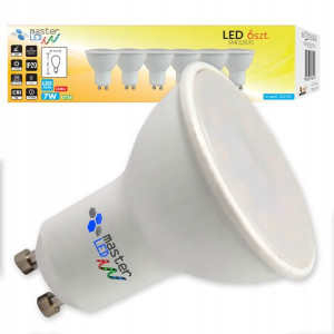 Zestaw 6x Żarówka LED dioda GU10 2835 7W 230V