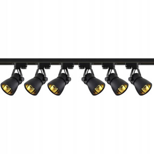 Zestaw 6x Lampa Led Reflektor Gu10 Szynoprzewód 2m