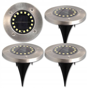 4x Lampa Led Solarna Czujnik Ogrodowa Zewnętrzna