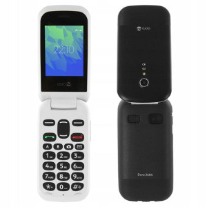 Telefon Doro 2404 DualSIM Czarny/Biały