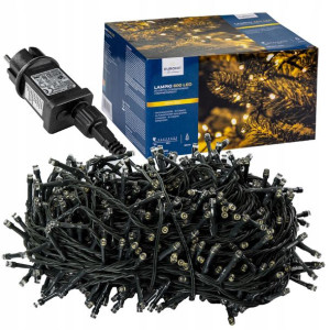 Lampki 600 Led Kolor Ciepły Biały Ip44 Programator