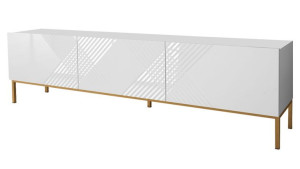Biała SZAFKA RTV do pokoju Exito KOMODA 190 cm