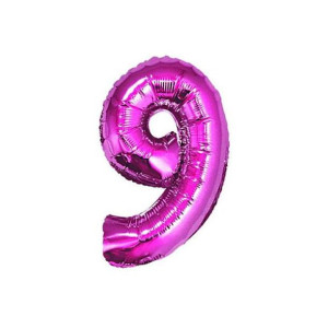 Balon 32 " Cyfra Fuxia 9