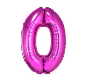 Balon 32 " Cyfra Fuxia 0