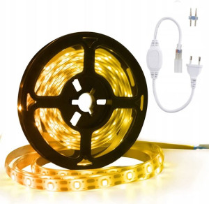 Zestaw Taśma Led 10m Ip67 3200k + Zasilacz 207