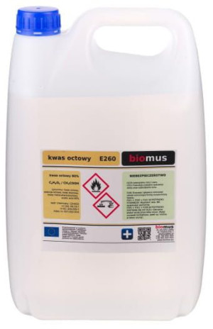 Kwas octowy 80% Esencja octowa 5L BIOMUS