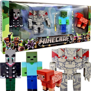 Minecraft - zestaw ruchomych figurek + akcesoria