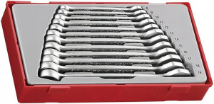 12 kluczy z rowkami przeciwpoślizgowymi Teng Tools