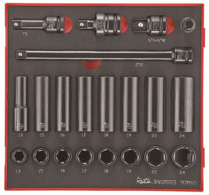 Zestaw 21 nasadek udarowych 1/2 Teng Tools TED9121