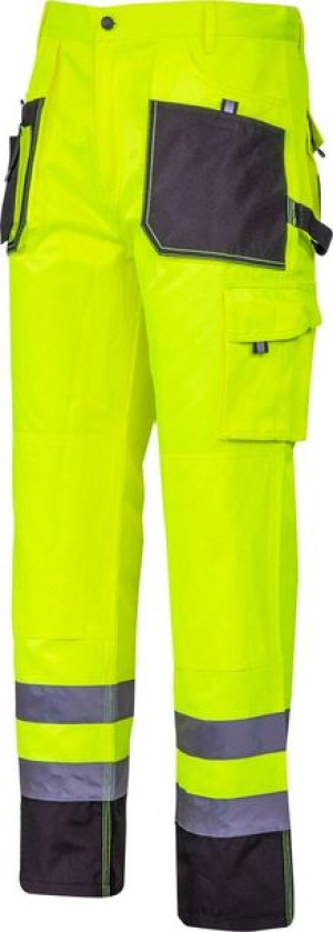 Spodnie ostrzegawcze czarno-żółte, "2xl", ce, lahti