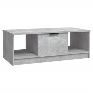 Stolik kawowy, betonowy, 102x50x36 cm, materiał drewnopochodny
