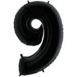 Balon 32" 80cm Cyfra Czarna 9