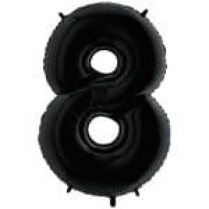 Balon 32" 80cm Cyfra Czarna 8