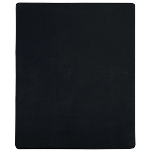 Prześcieradła, 2 szt., czarne, 140x200 cm, dżersej bawełniany