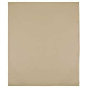 Prześcieradło, taupe, 90x200 cm, dżersej bawełniany