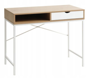 Biurko Nowoczesne TRAP 48x95 DĄB BIAŁY