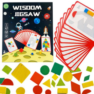 Drewniana Układanka Montessori Puzzle Kosmos