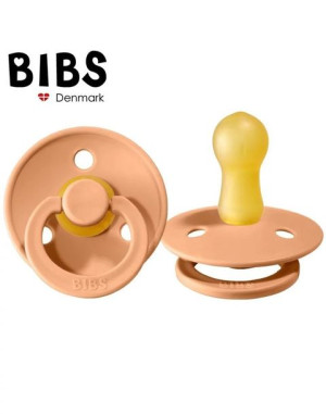 Smoczek uspokajający kauczukowy BIBS PEACH M 6-18 mcy