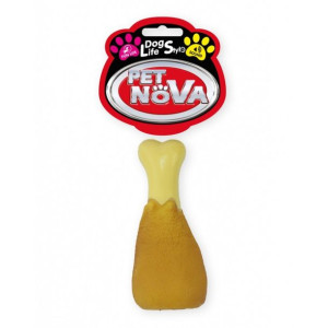 PET NOVA Udko z Kurczaka 13cm Gumowa Zabawka Dla Psa