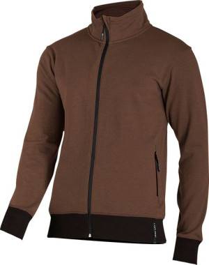 Bluza z suwakiem brązowa, "l", ce, lahti