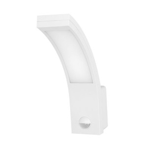 PIRYT LED 10W, oprawa ogrodowa z czujnikiem ruchu 140st, 850lm, IP54, 4000K