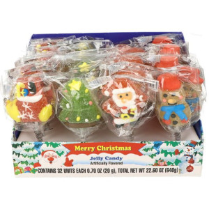 Lizak Żelowy Świąteczny Jelly Candy 32szt (20g)