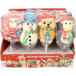 Lizak Piankowy Świąteczny Duży Merry Christmas 24szt(35g)