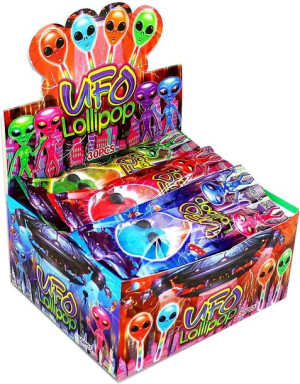 Lizak Ufo Na Świecącym Patyku 30szt
