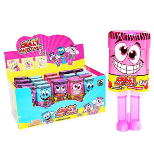 Lizak Crazy Hair Candy 2w1 20gx 20szt
