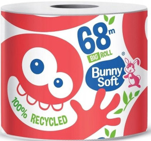 Papier toaletowy BUNNY SOFT 2-warstwowy 1 rolka