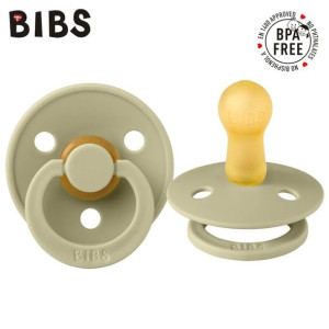 Smoczek uspokajający naturalny kauczukowy BIBS KHAKI M 6-18 mcy